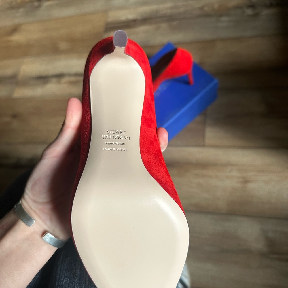 Stuart Weitzman Vibrant Red Heels